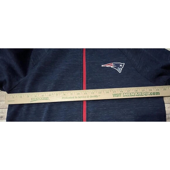 NFL Team Brand New England Patriots Football Sweater Fleece Full Zip Jacket Med - Picture 2 of 7